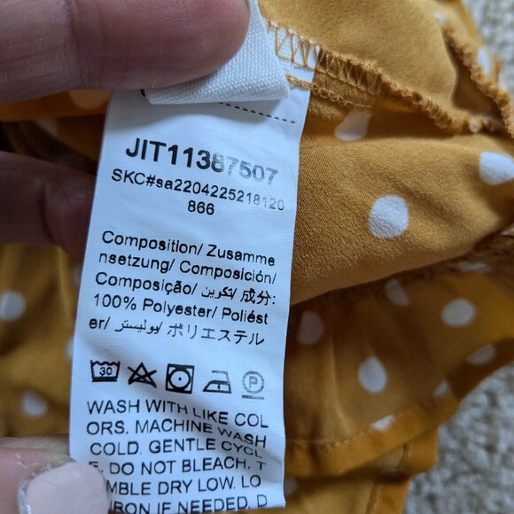 Mustard polka dot sister dresses - Picture 4 of 6